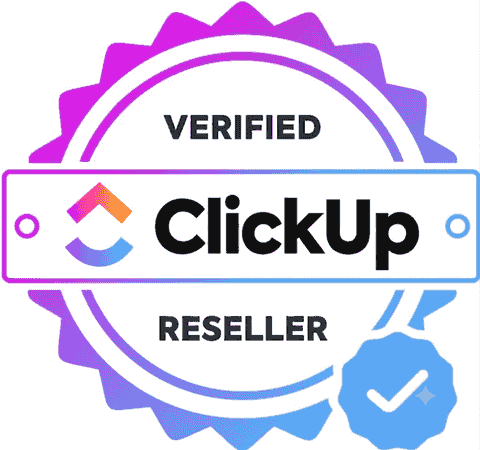 ClickUp Verified Reseller badge